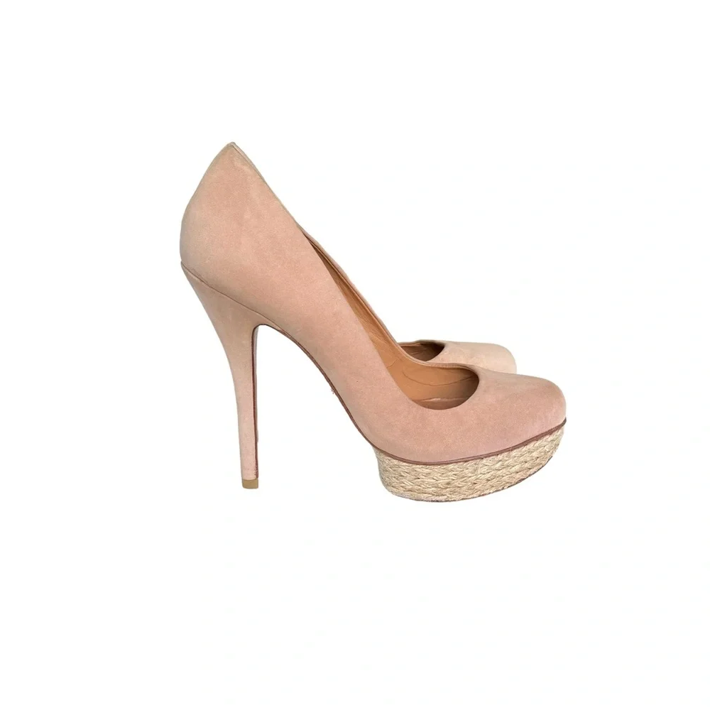 SCHUTZ Pumps Suede Leather Platform Heels